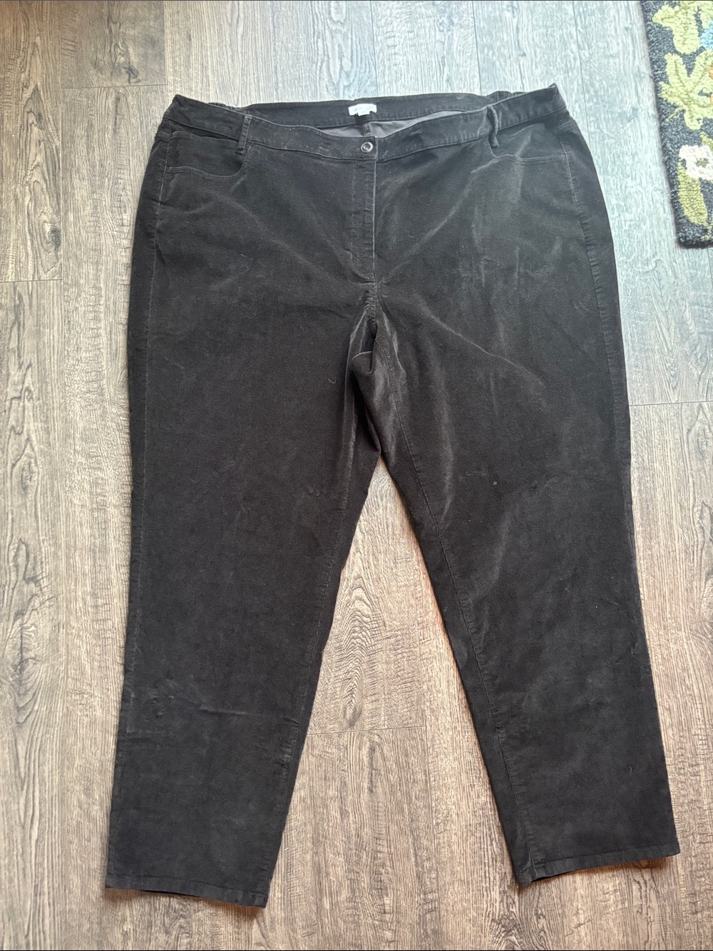 J.Jill Corduroy Pants Dark Brown Stretch Corduroy Jeans Classic Stretch Fit 28
